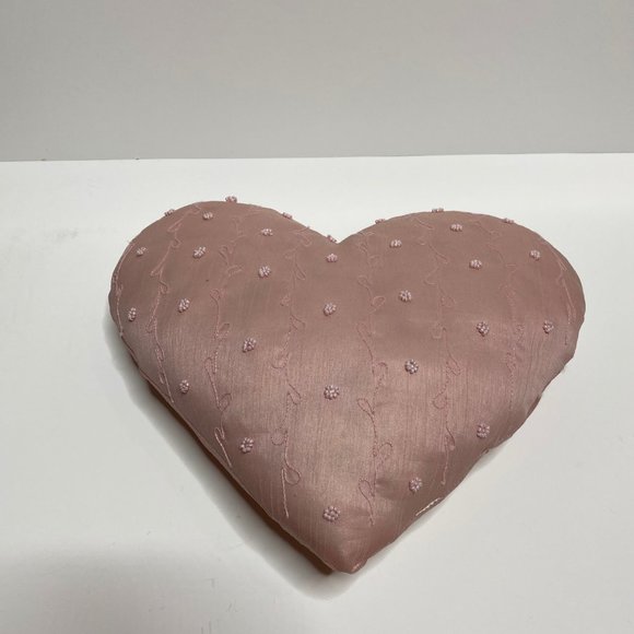 Sweet Pink Beaded Pillow - Picture 2 of 4